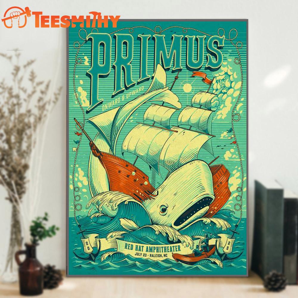 Primus In Raleigh NC On Jul 23 2025 Poster Canvas Art Primus In Raleigh NC On Jul 23 2025 Poster Canvas Art