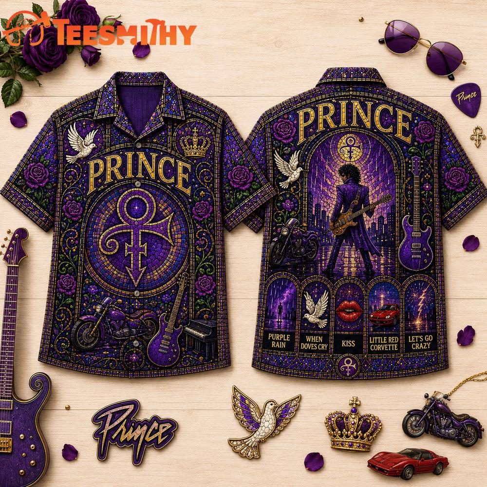 Prince Vintage Music Summer Hawaiian Shirt