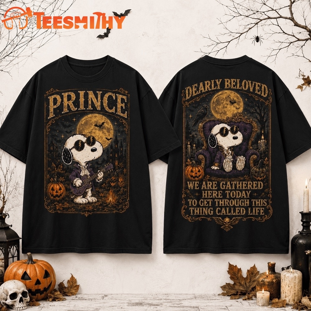 Prince x Snoopy Halloween Dearly Beloved, This Thing Called Life 3D Shirt