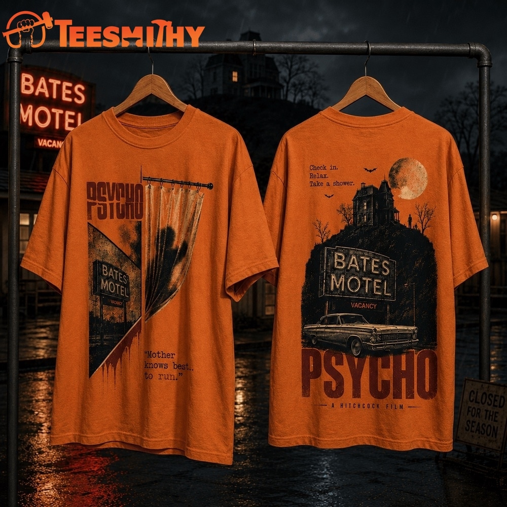 Psycho Bates Motel Halloween 3D Shirt 1 Psycho Bates Motel Halloween 3D Shirt
