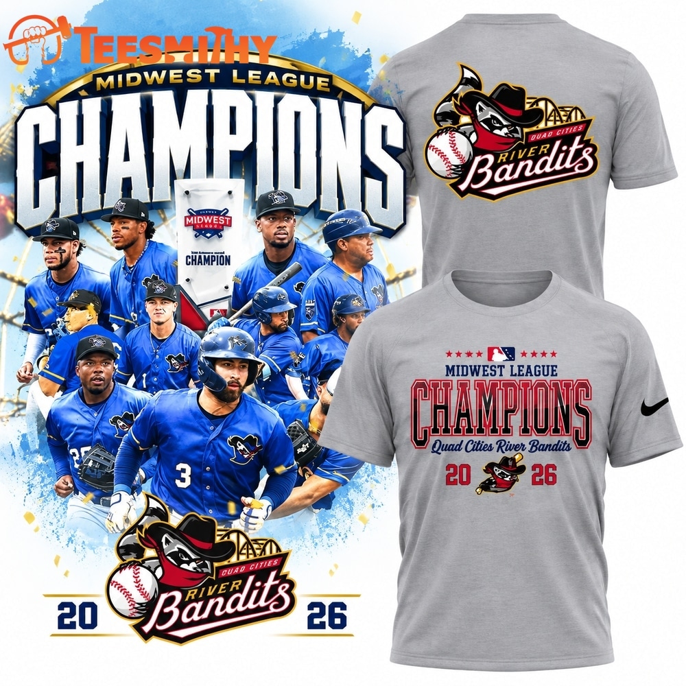 Quad Cities River Bandits 2026 Midwest League Special New 3D Shirt