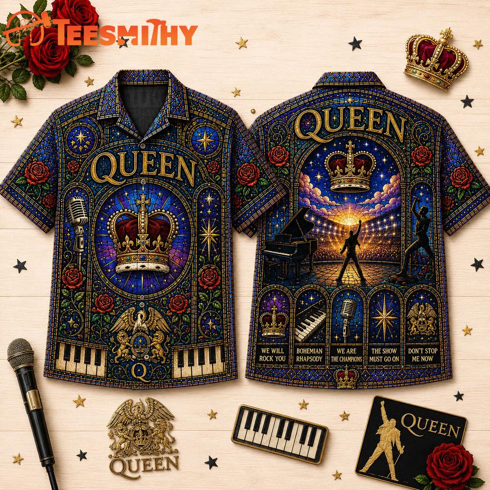 Queen Vintage Music Summer Hawaiian Shirt