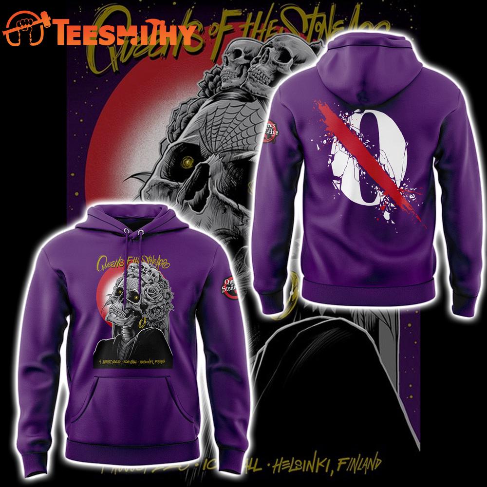 Queens of the Stone Age Alive In The Catacombs Tour 2025 Limited Edition 3D Hoodie