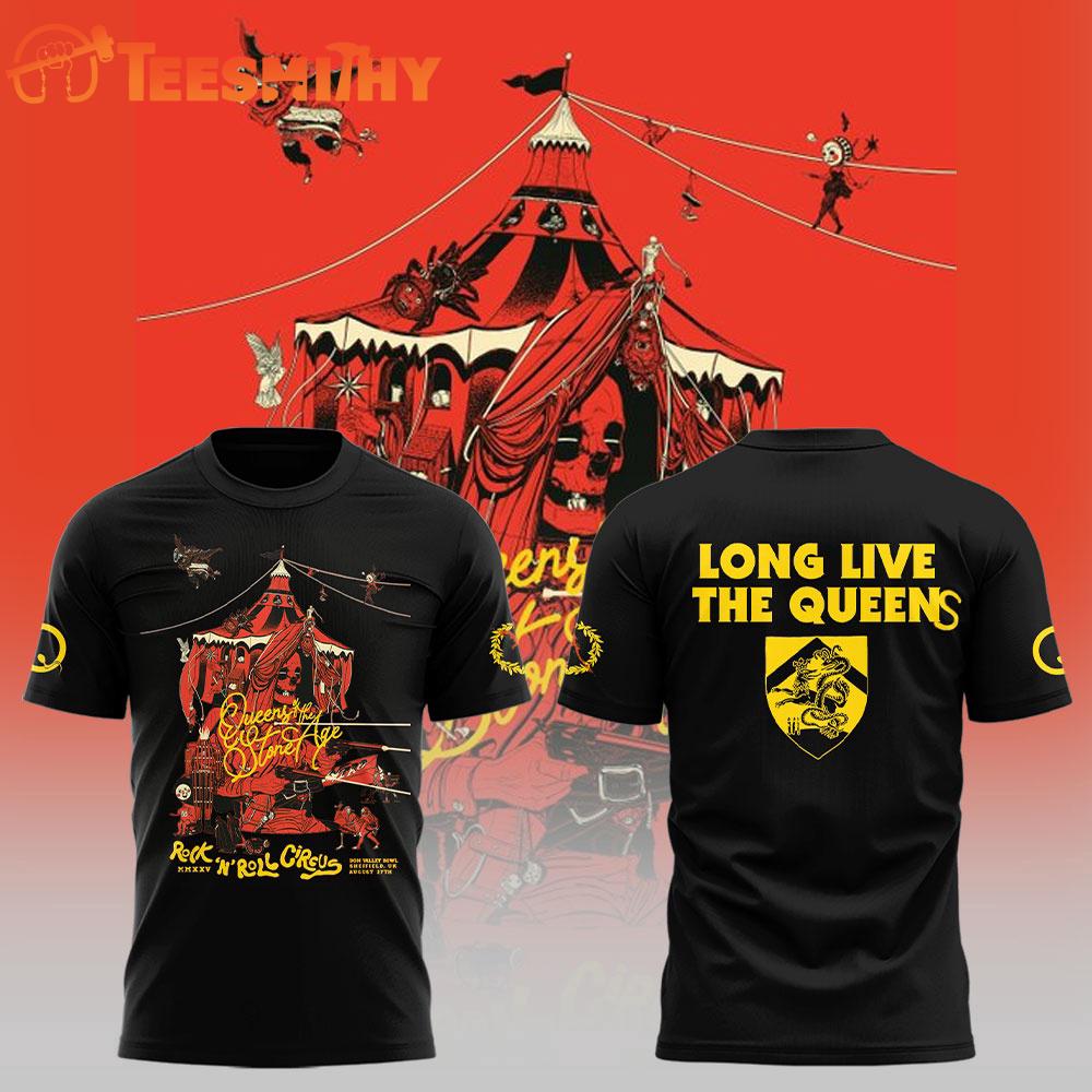 Queens of the Stone Age Aug 27 2025 Don Valley Bowl Sheffield Tour 3D Shirt