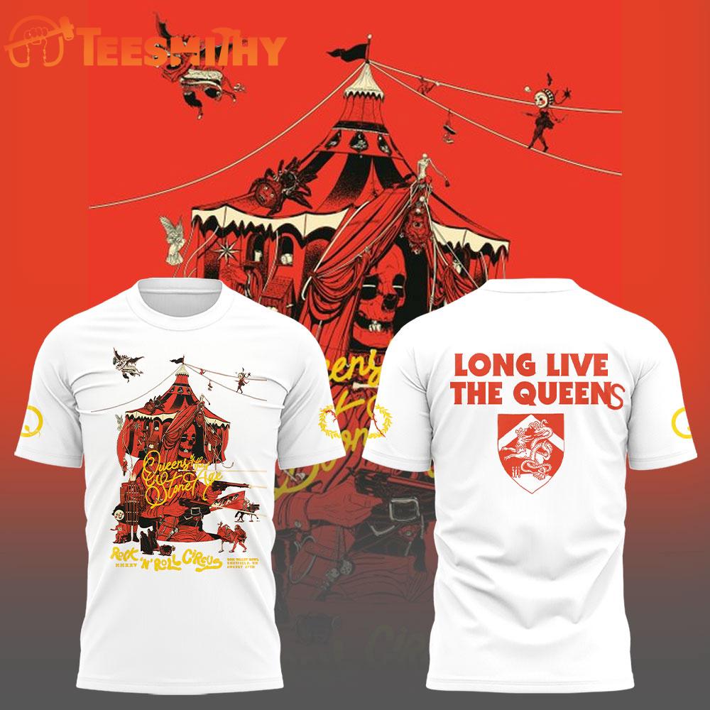 Queens of the Stone Age Aug 27 2025 Don Valley Bowl Sheffield Tour White Shirt