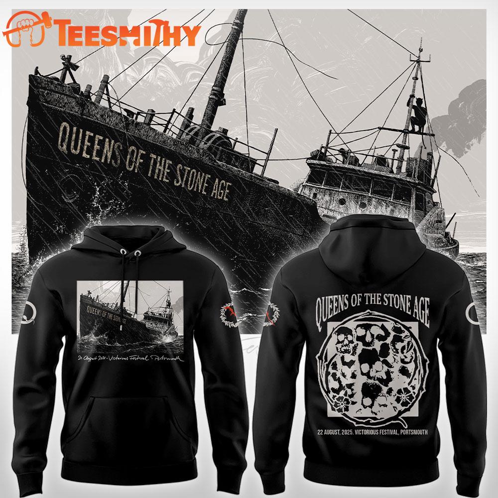 Queens of the Stone Age Long Live The Queens Tour 22 August 2025 Portsmouth Black Hoodie