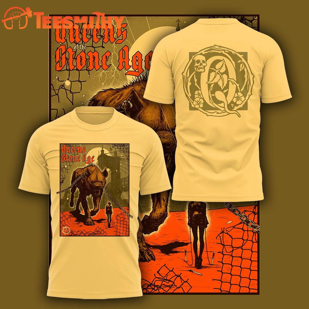 Queens of the Stone Age World Tour 2025 3D Shirt