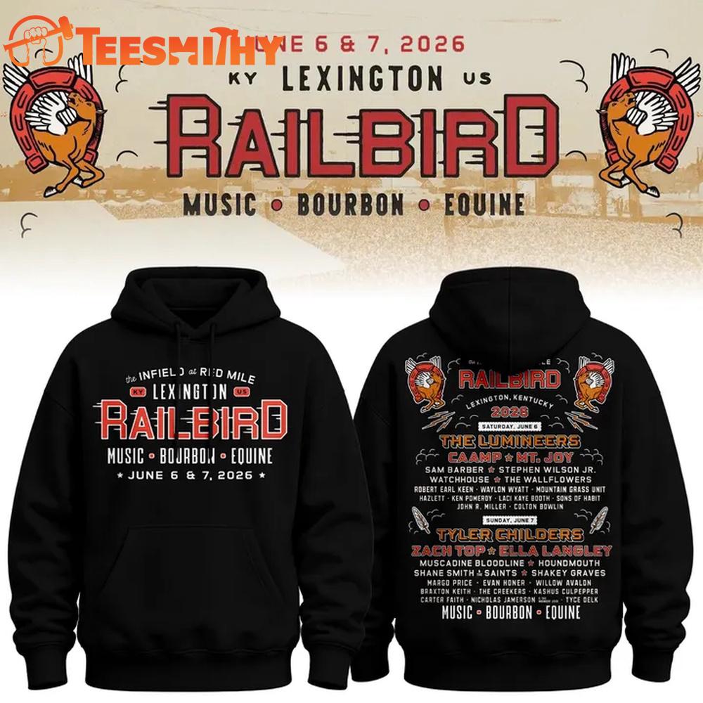 Railbird Music Festival 2026 Limited Edition Black Hoodie