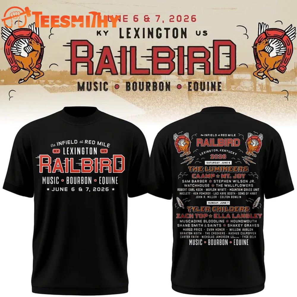 Railbird Music Festival 2026 Limited Edition Black T Shirt