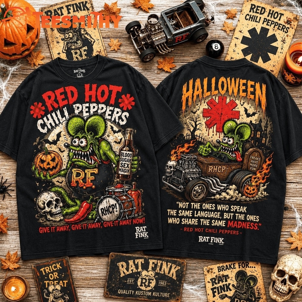 Rat Fink x Red Hot Chili Peppers Halloween Madness 3D Shirt