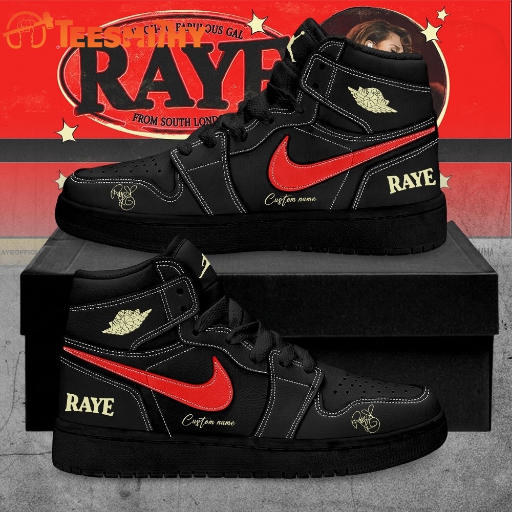RAYE This Tour May Contain New Music Tour 2026 Custom Black Air Jordan 1 Shoes