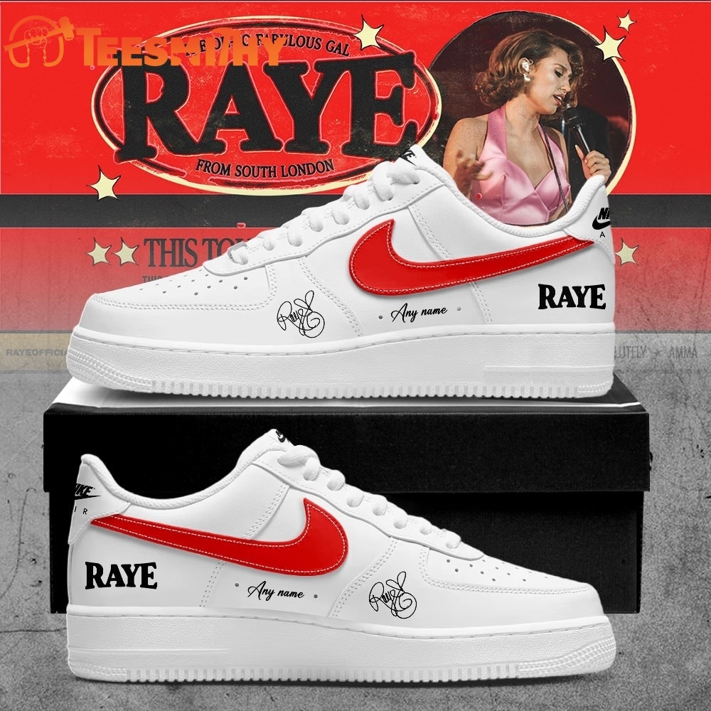 RAYE This Tour May Contain New Music Tour 2026 Custom White Air Force 1 Shoes
