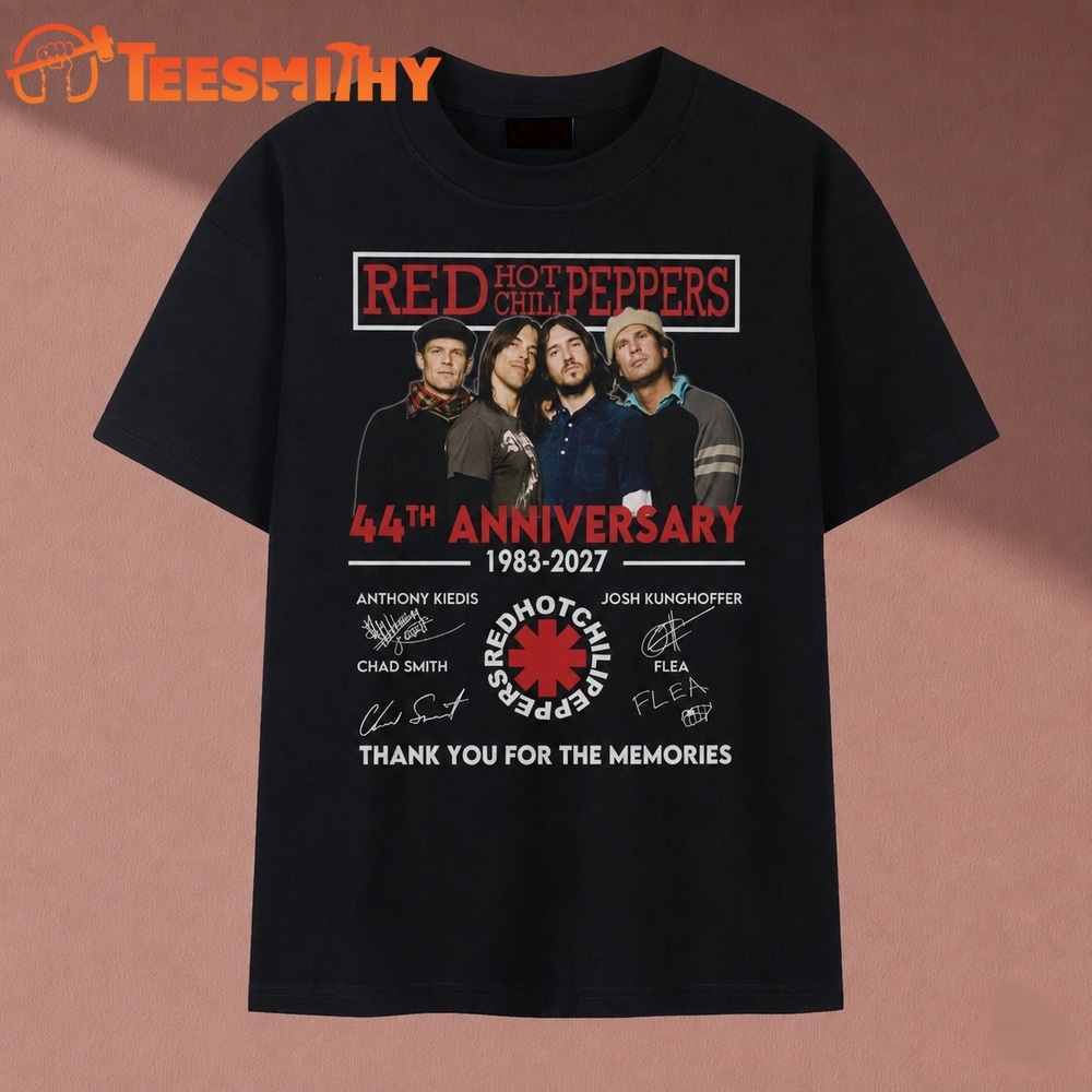 Red Hot Chili Peppers 44th Anniversary 1983 2027 Signatures Vintage T Shirt