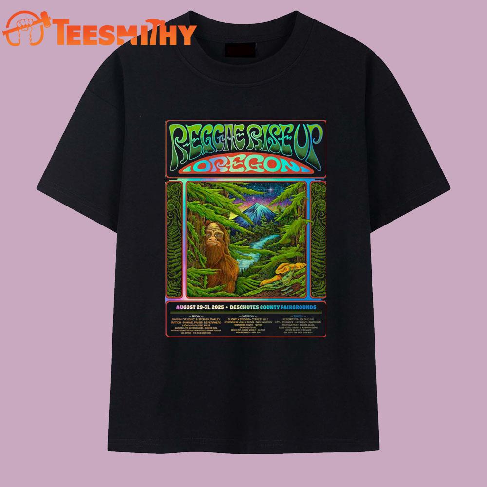 Reggae Rise Up Oregon At Deschutes County Fairgrounds On August 29-31 2025 T Shirt Reggae Rise Up Oregon At Deschutes County Fairgrounds On August 29-31 2025 T Shirt