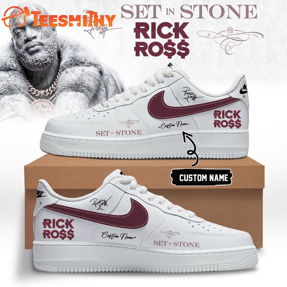 Rick Ross Set In Stone Album 2026 Signature White Air Force 1 Shoes