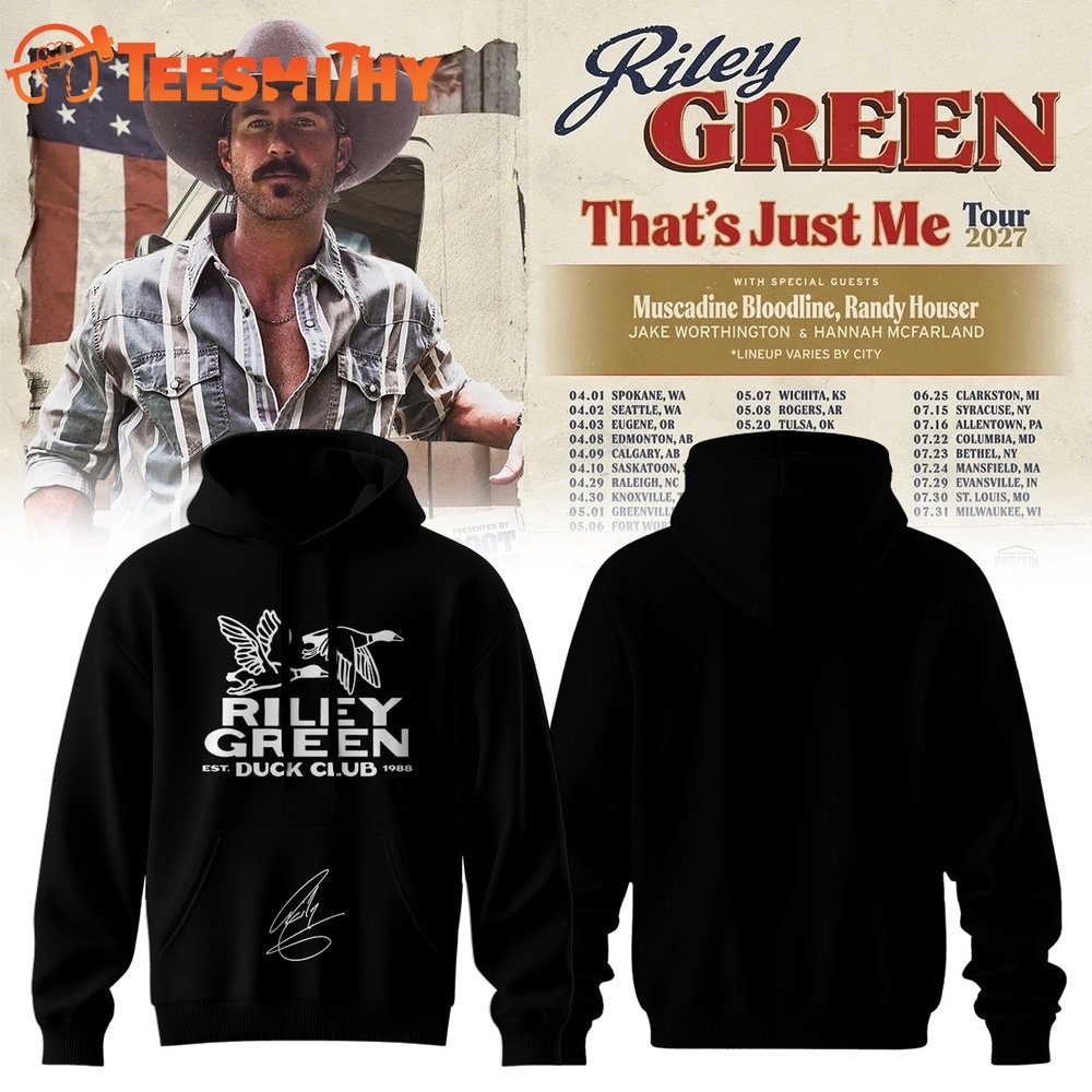 Riley Green That’s Just Me Tour 2027 Signed Black Hoodie