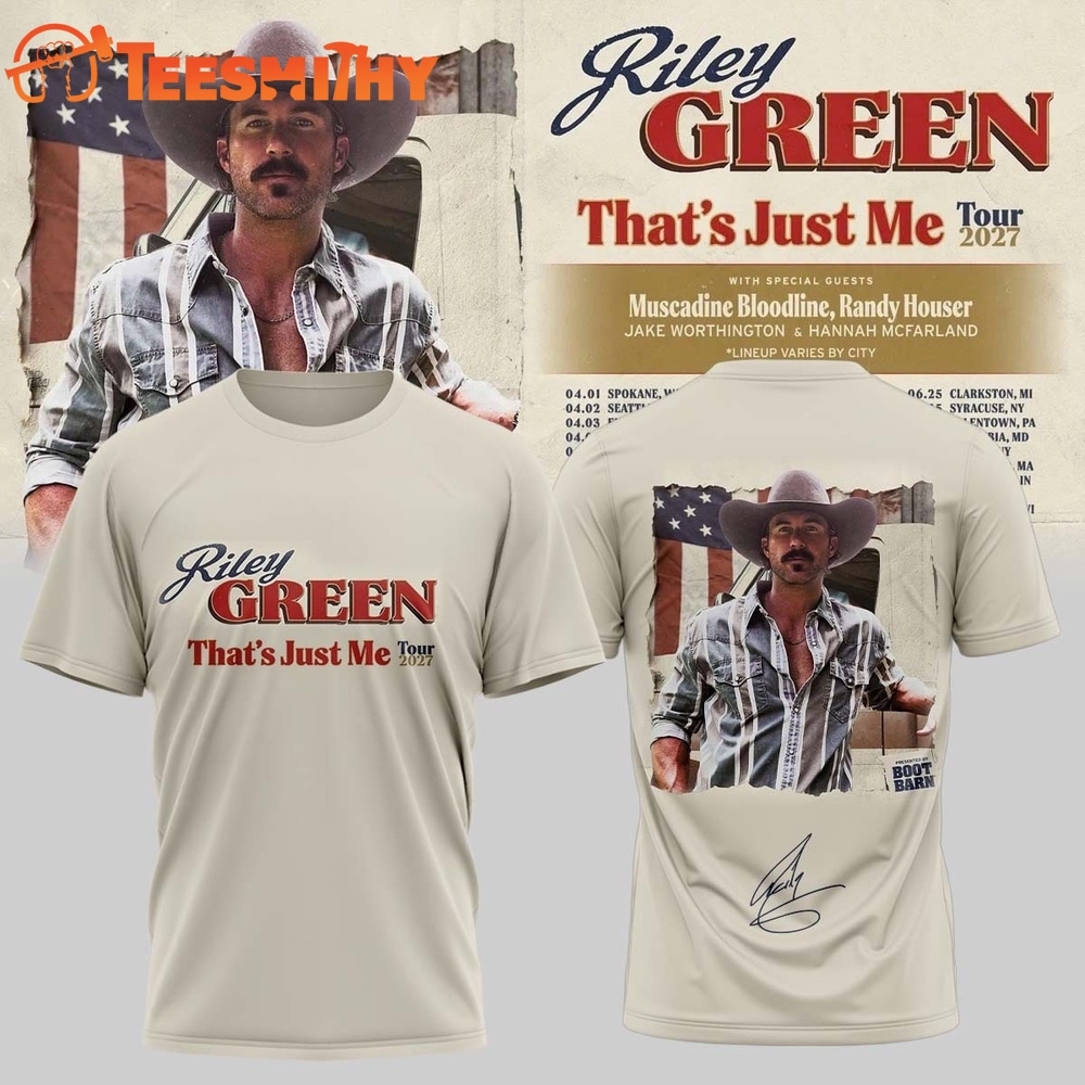 Riley Green That’s Just Me Tour 2027 Signed TShirt