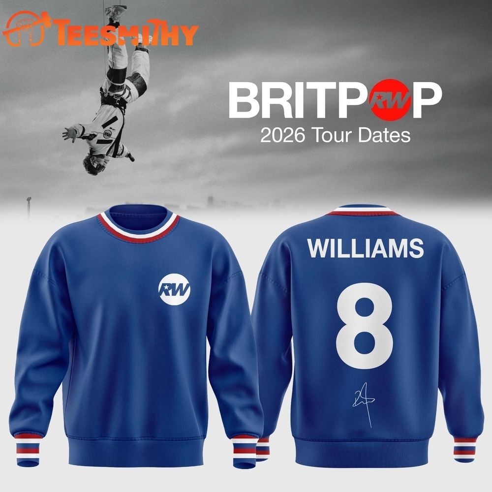 Robbie Williams BRITPOP World Tour 2026 Sweatshirt 1 Robbie Williams BRITPOP World Tour 2026 Sweatshirt