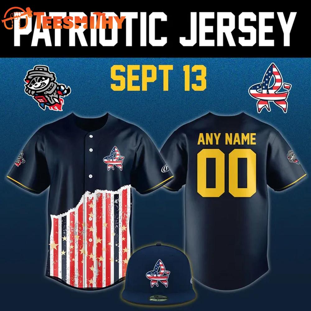 Rocket City Trash Panda Patriotic Night Jersey Shirt