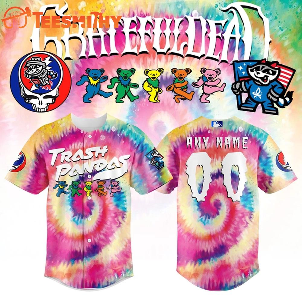 Rocket City Trash Pandas Grateful Dead Baseball Jersey