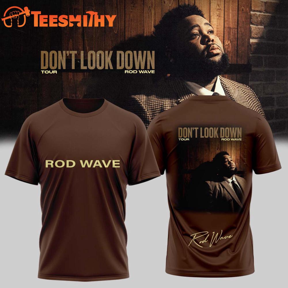 Rod Wave Don’t Look Down Tour 2026 Limited Edition Signature 3D Shirt