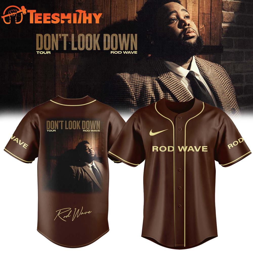 Rod Wave Don’t Look Down Tour 2026 Signature Baseball Jersey