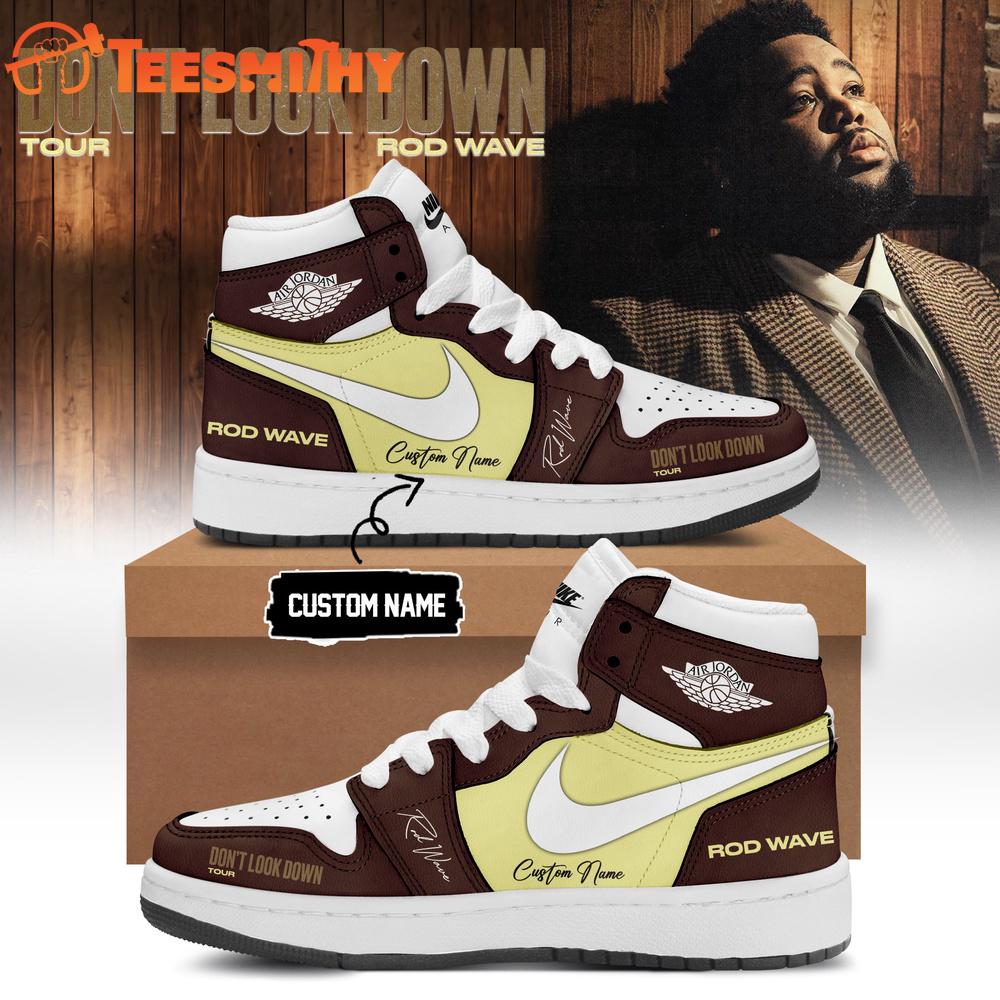 Rod Wave Don’t Look Down Tour 2026 Signature Limited Air Jordan 1 Hightop Shoes