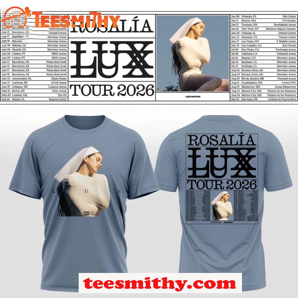 Rosalia LUX Tour 2026 Celebration Limited 3D Shirt Rosalia LUX Tour 2026 Celebration Limited 3D Shirt