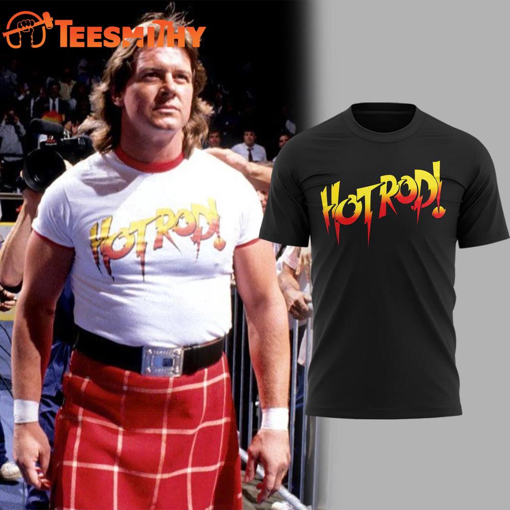 Rowdy Roddy Piper Hot Rod 2025 Black T Shirt