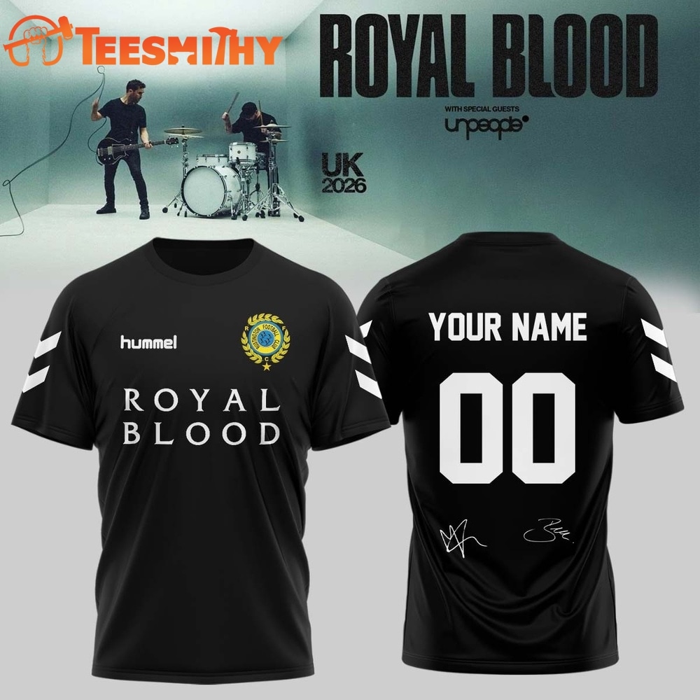 Royal Blood UK Tour 2026 Limited Edition Signature Custom Name & Number T Shirt
