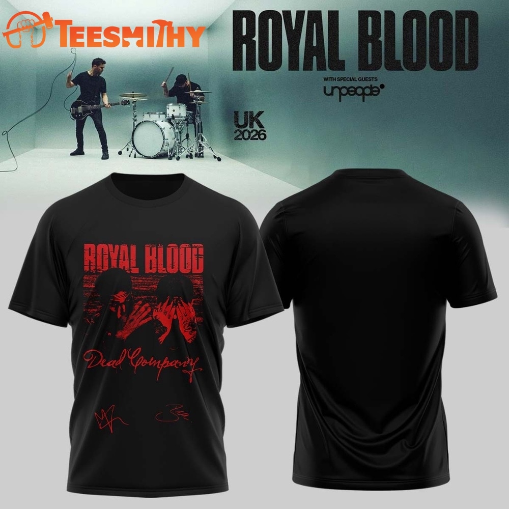 Royal Blood UK Tour 2026 Signature Graphic 3D Shirt