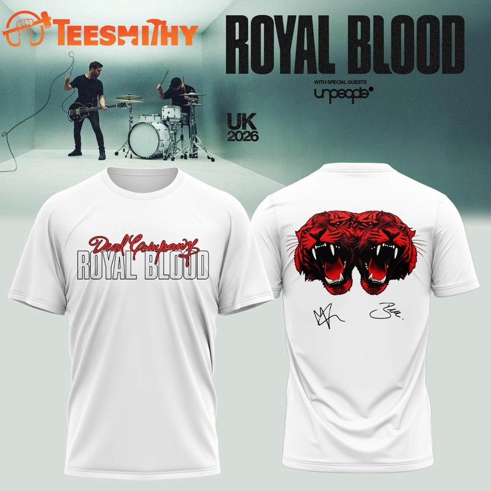 Royal Blood UK Tour 2026 Signature Limited Edition 3D Shirt