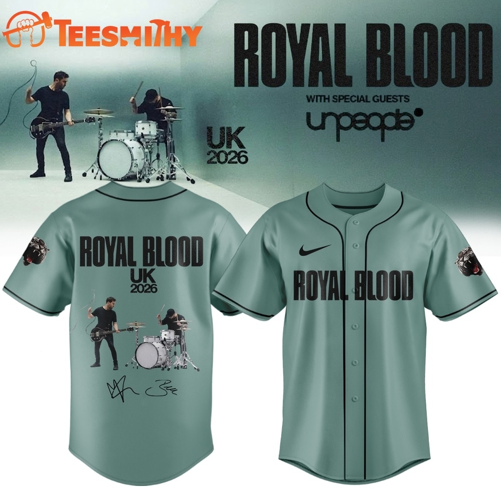 Royal Blood UK Tour 2026 Signature Limited Edition Baseball Jersey