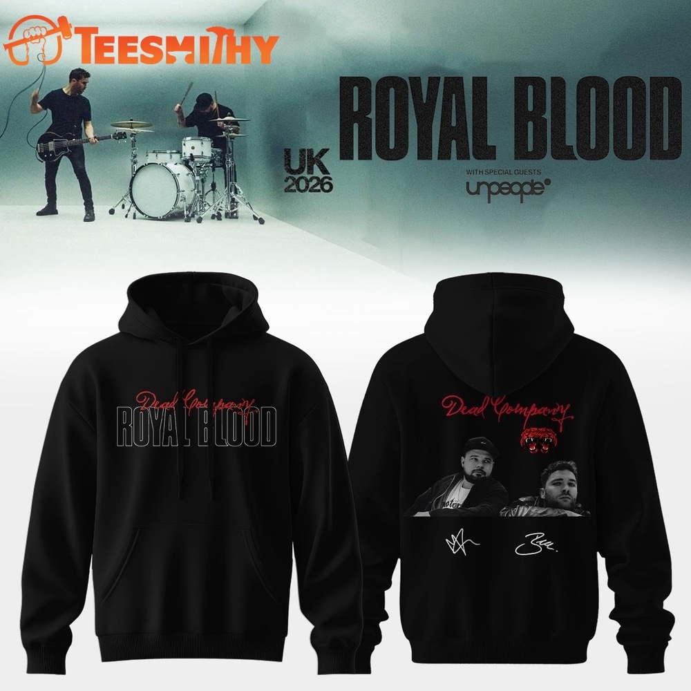 Royal Blood UK Tour 2026 Signature Limited Edition Hoodie