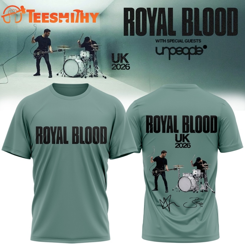 Royal Blood UK Tour 2026 Signature New Design 3D Shirt