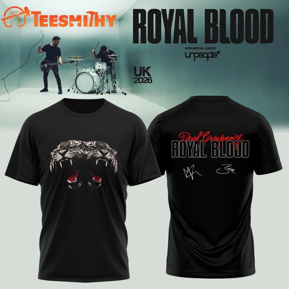 Royal Blood UK Tour 2026 Signed Black T Shirt