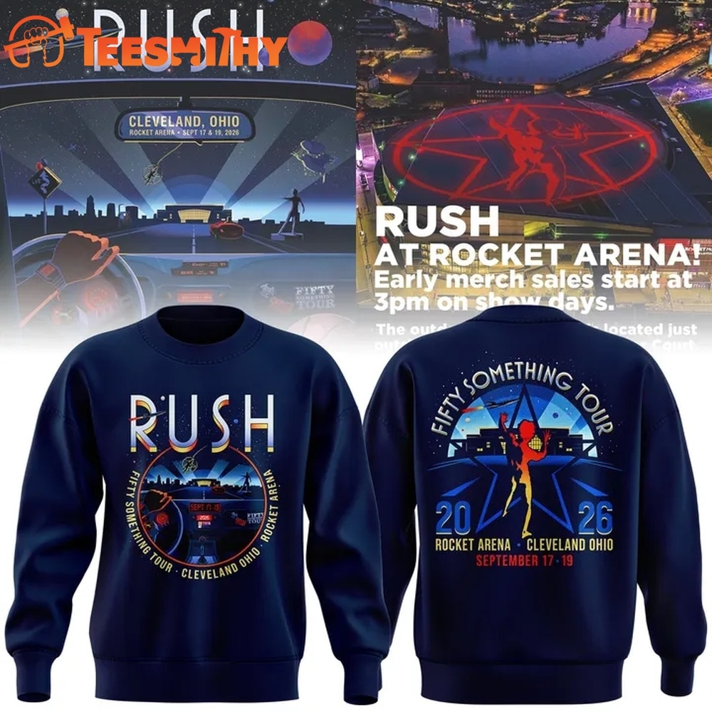Rush x Cleveland Cavaliers Fifty Something Tour 2026 Sweatshirt