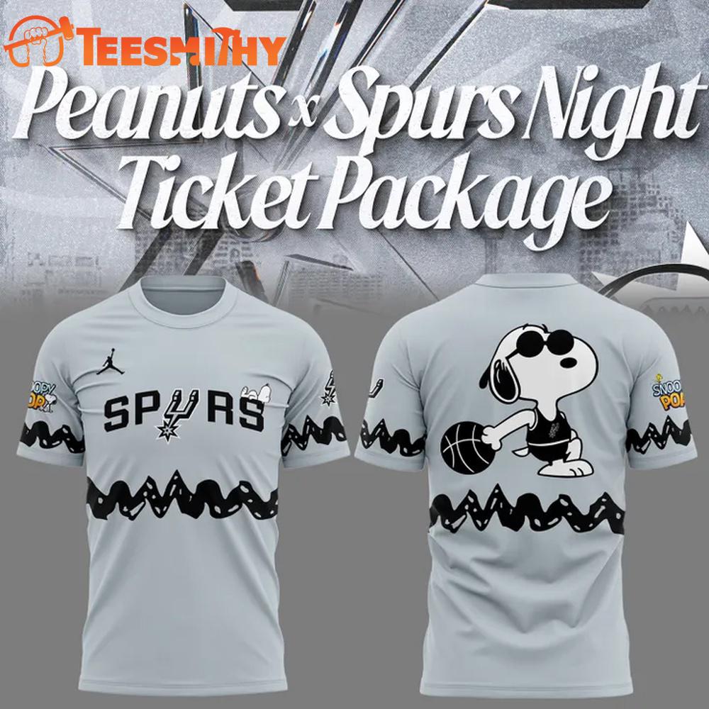 San Antonio Spurs x Peanuts Night 2026 Limited Edition T Shirt