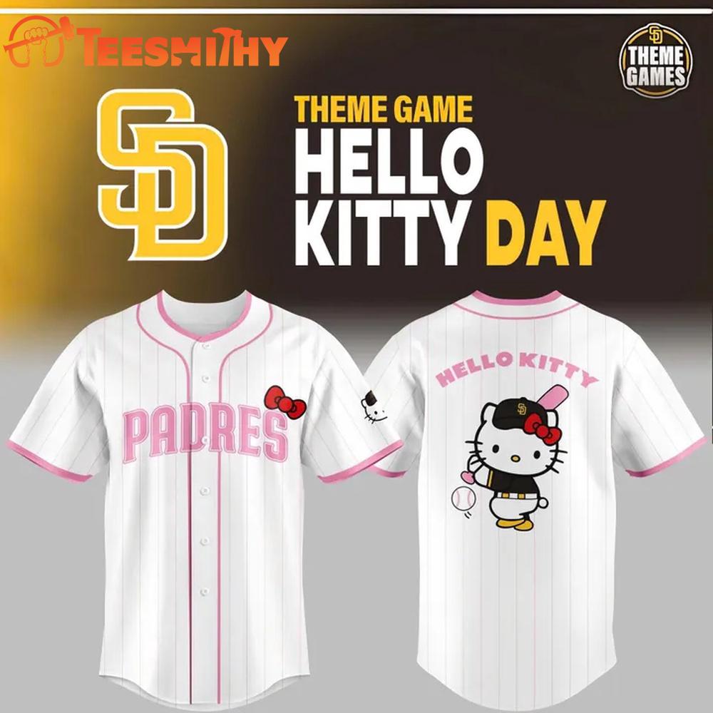 San Diego Padres 2026 Hello Kitty Day Limited Edition Baseball Jersey