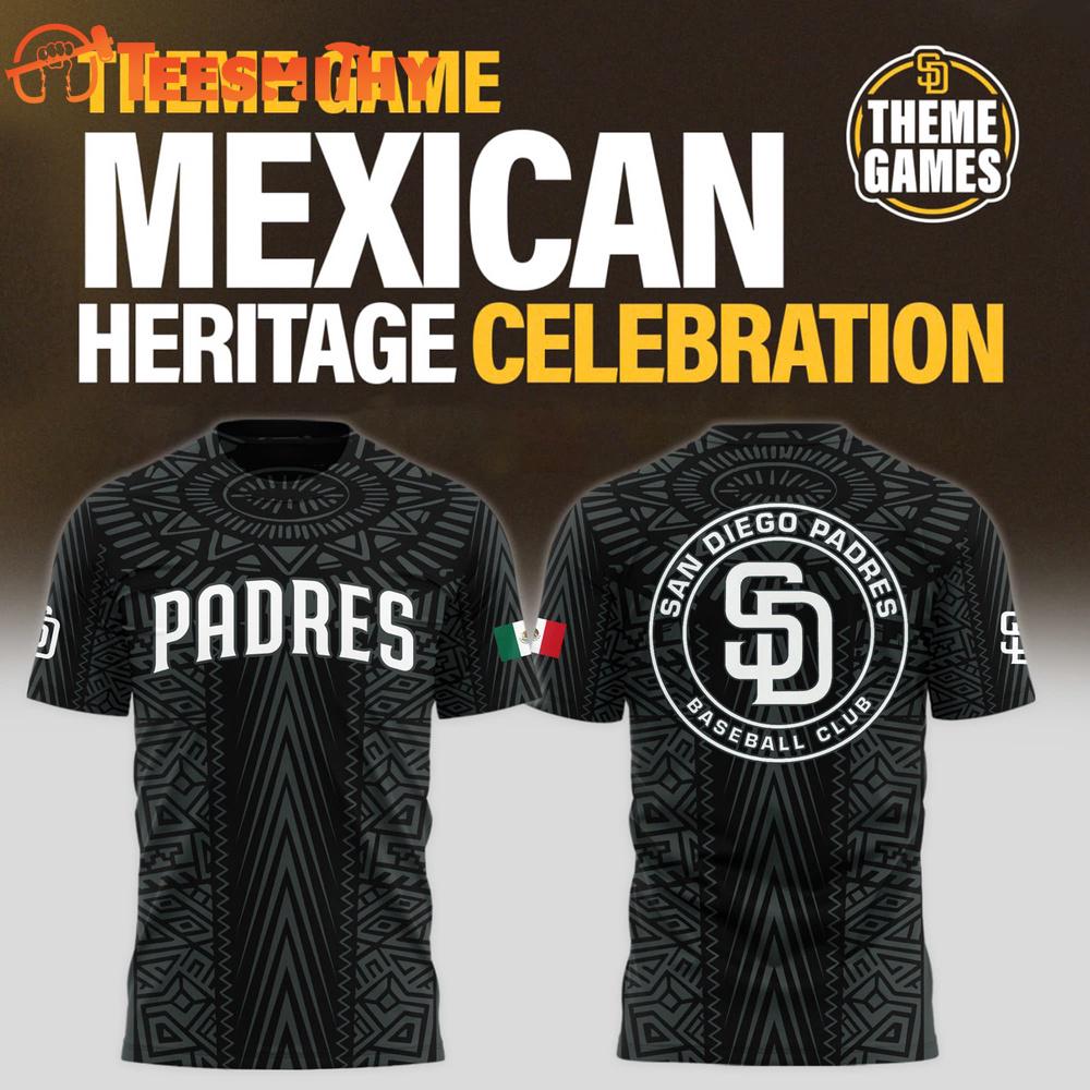 San Diego Padres Mexican Heritage Celebration 2025 3D Shirt