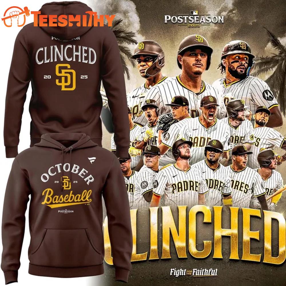 San Diego Padres MLB October Baseball 2025 Hoodie