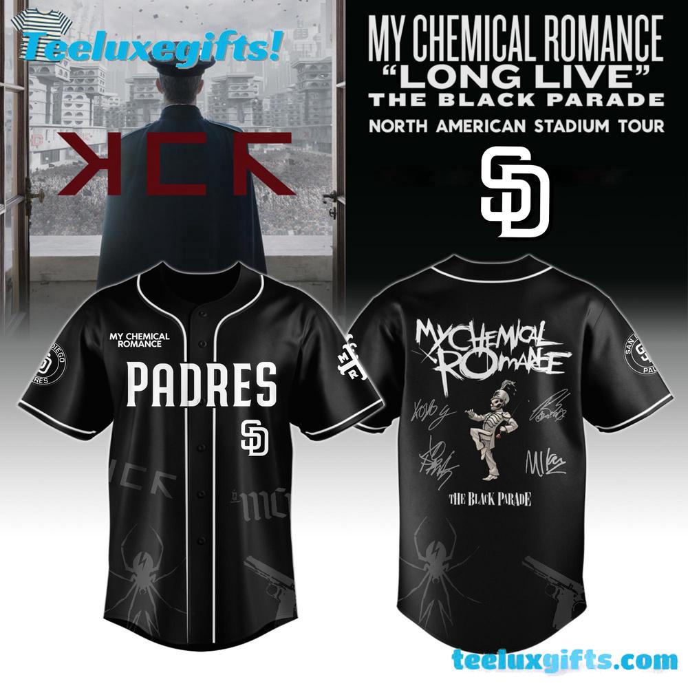 San Diego Padres My Chemical Romance Long Live The Black Parade North American Stadium Tour 2025 Baseball Jersey