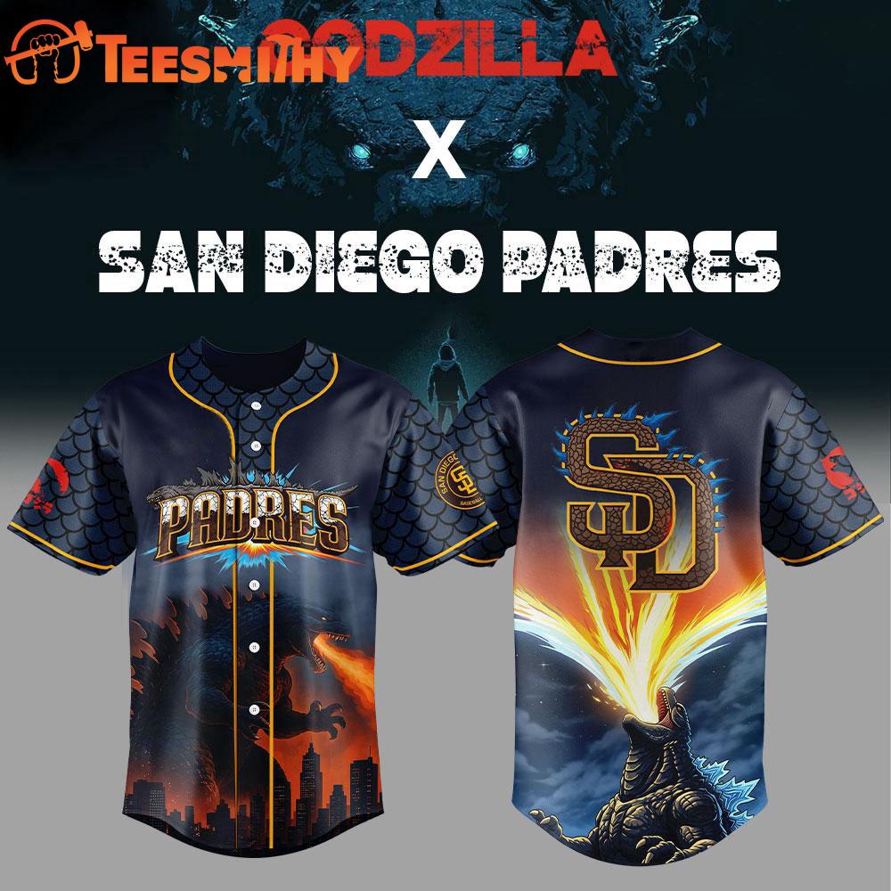 San Diego Padres x Godzilla Premium Limited Edition Baseball Jersey