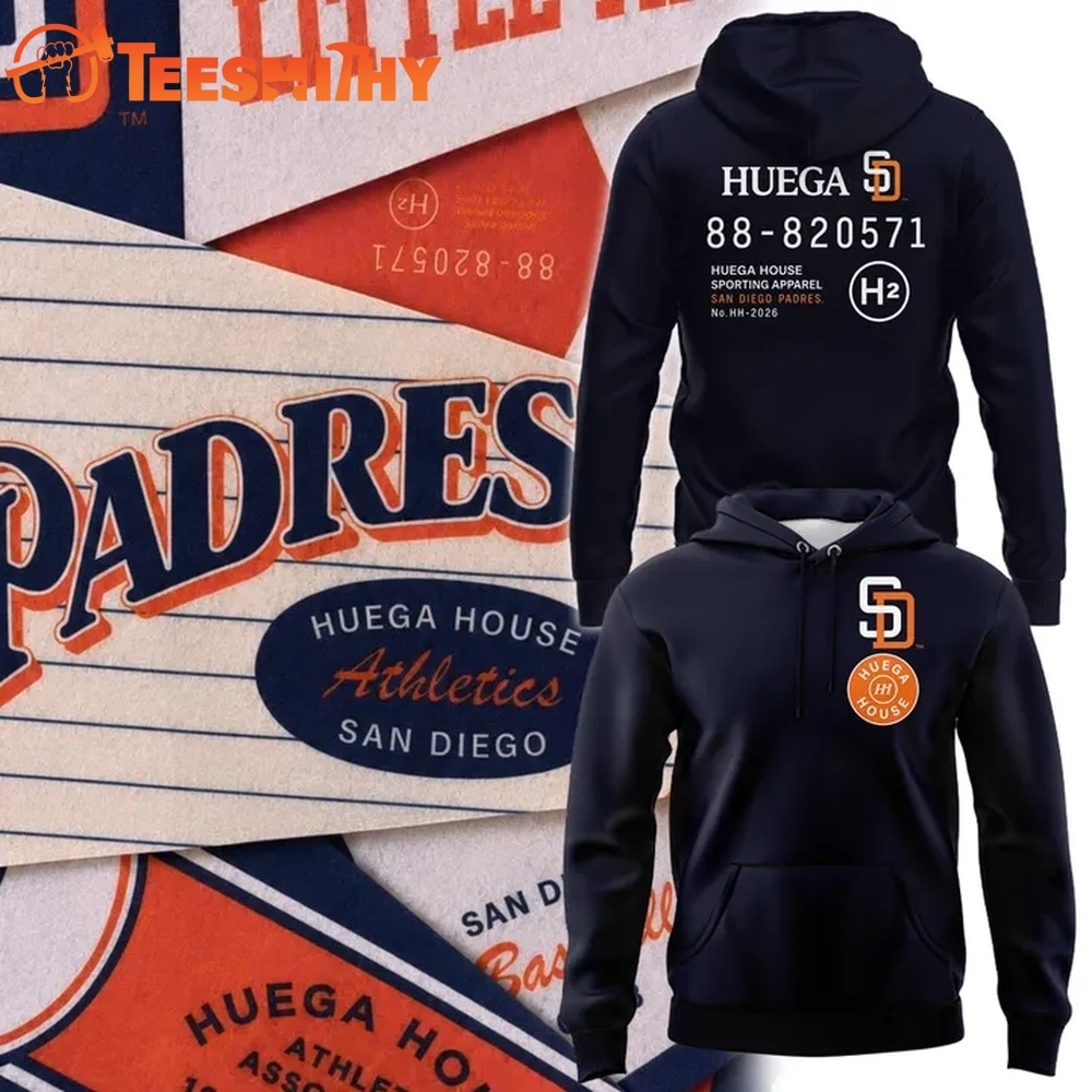 San Diego Padres x Huega House Black Hoodie