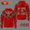 San Francisco 49ers 2025 NFL Fire Wings All Over Print Hoodie Shirt