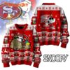 San Francisco 49ers 2025 NFL Peanuts Snoopy Funny Christmas Ugly Sweater
