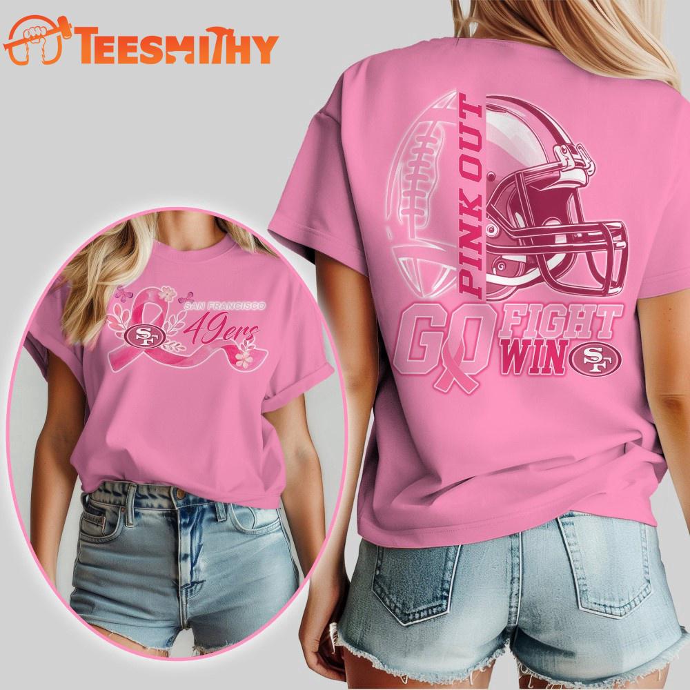 San Francisco 49ers 2025 NFL Tackle Breast Cancer Unisex 3D Shirt San Francisco 49ers 2025 NFL Tackle Breast Cancer Unisex 3D Shirt