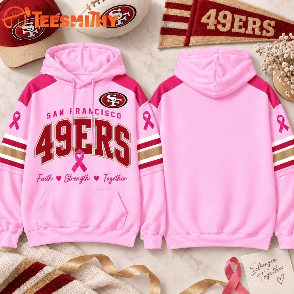 San Francisco 49ers 2026 NFL Breast Cancer Awareness Game Day Hoodie Shirt
