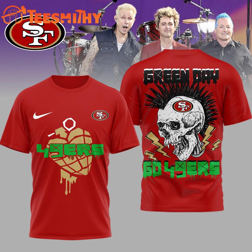 San Francisco 49ers 2026 NFL Green Day Football Unisex 3D Shirt