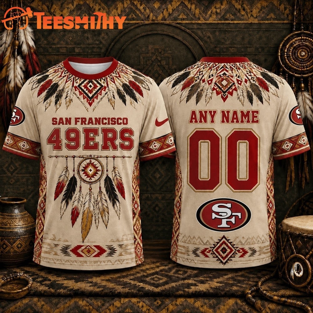San Francisco 49ers 2026 NFL Native American Heritage 3D Shirt